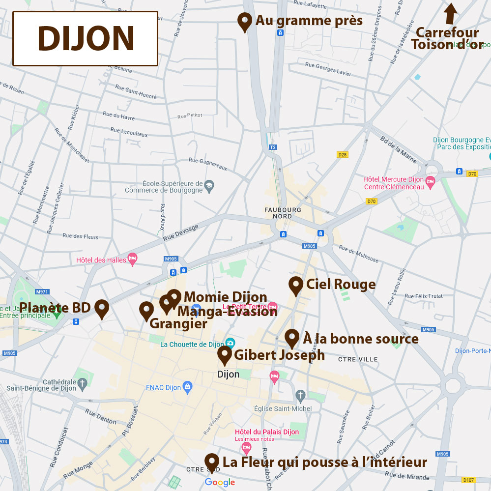carte de Dijon